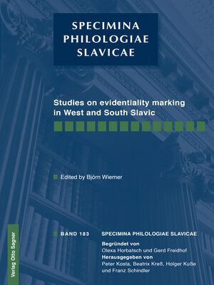 cover image of Studies on evidentiality marking in West and South Slavic